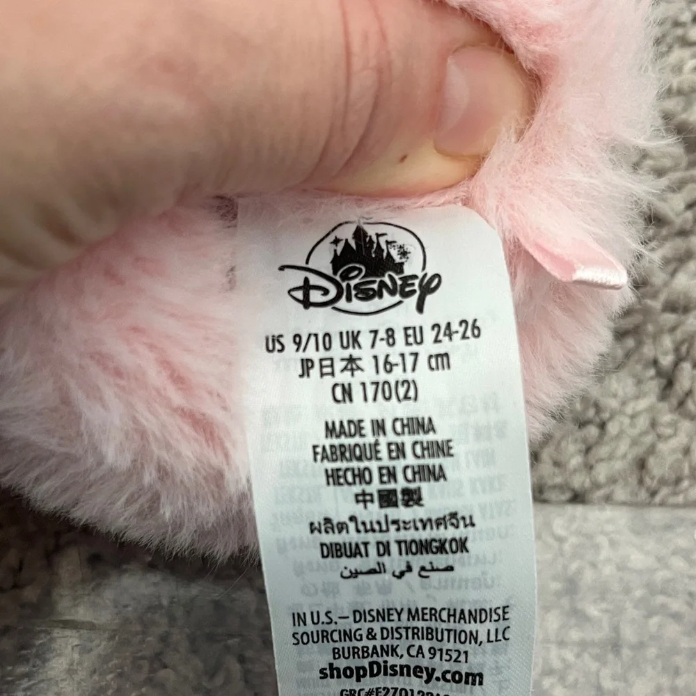 Disney Pink Minnie Mouse Kids Slippers